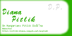 diana pitlik business card